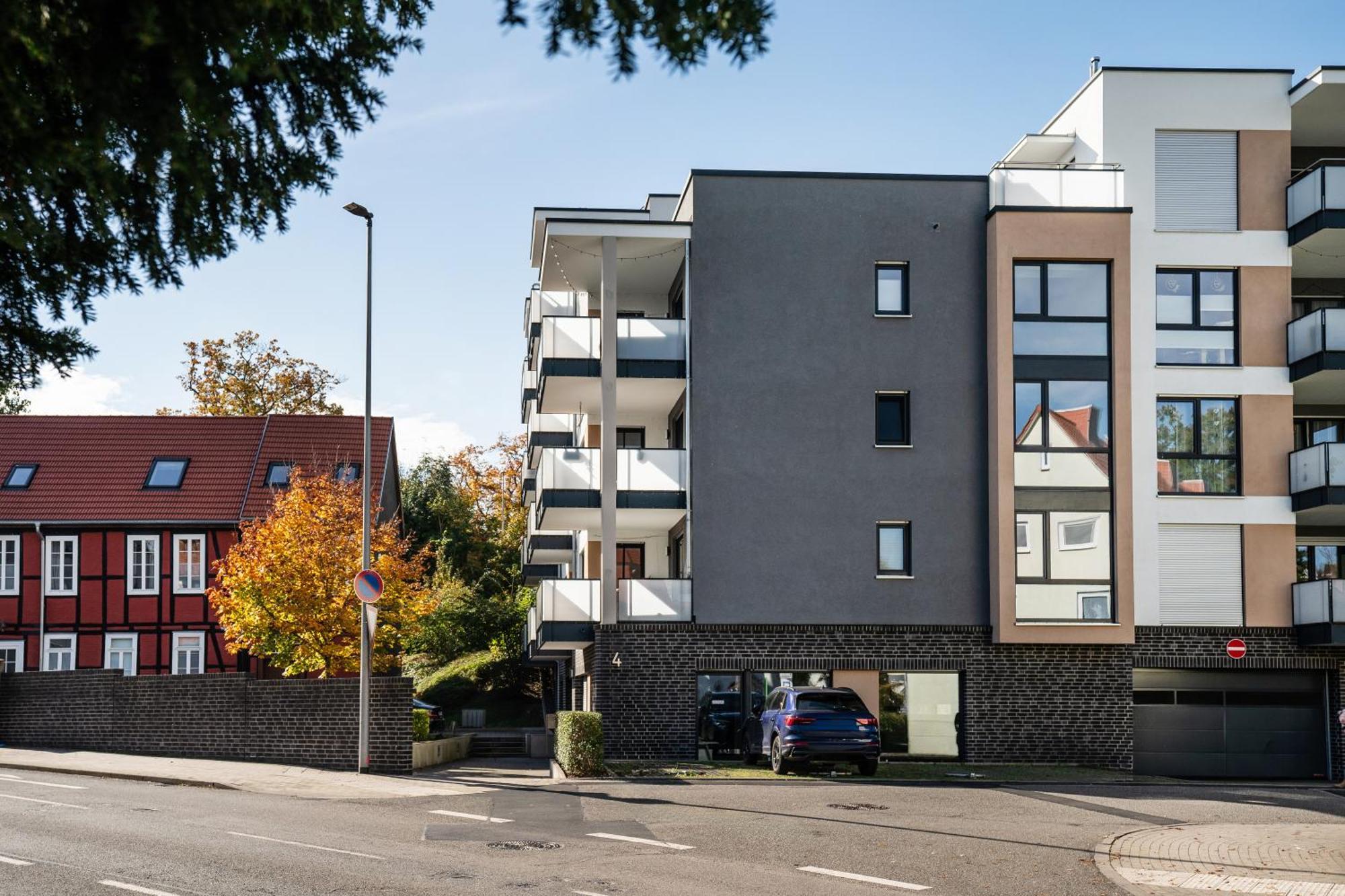 Reitz - Apartment I Zentrale Lage I Stellplatz I 55Qm I 2 Zimmer I Kueche I Bad I Terrasse باد هيرسفيلد المظهر الخارجي الصورة
